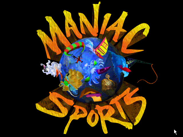 Title screen of Maniac Sports