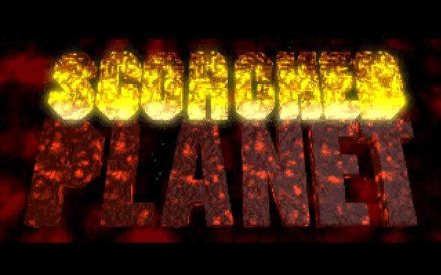 Title screen of Scorched Planet