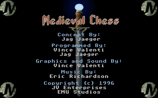 Title screen of Medieval Chess