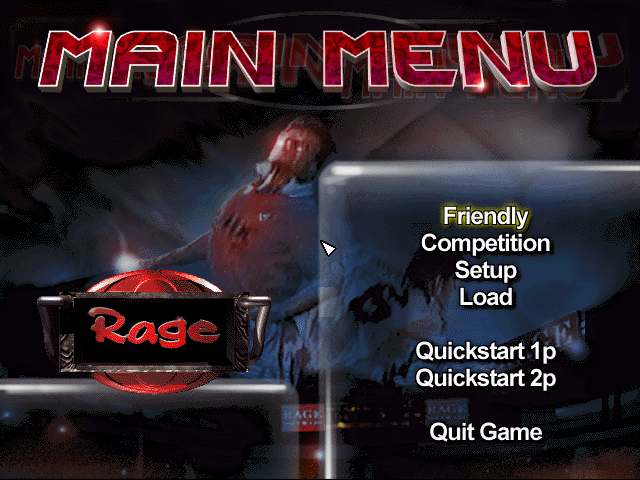 Title screen of Striker '96
