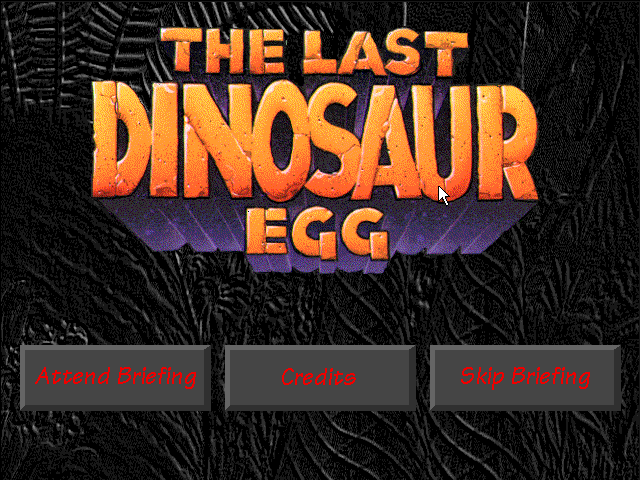 Title screen of The Awesome Adventures of Victor Vector & Yondo: The Last Dinosaur Egg