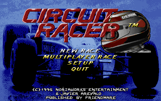 Title screen of Circuit Racer