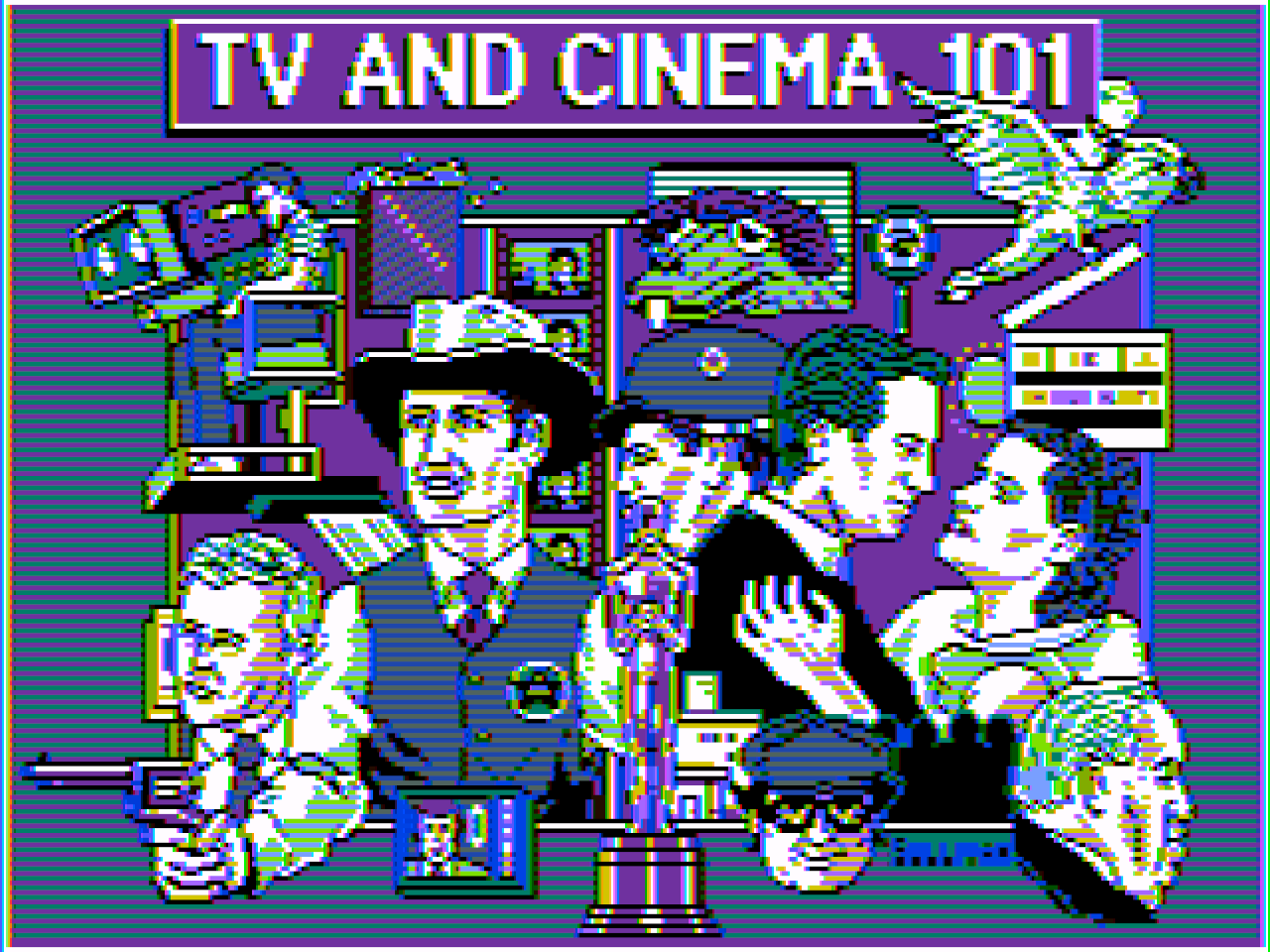 Title screen of TV and Cinema 101: Trivia from Talkies to Trekkies