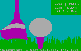 Title screen of Golf's Best: St. Andrews - The Home of Golf