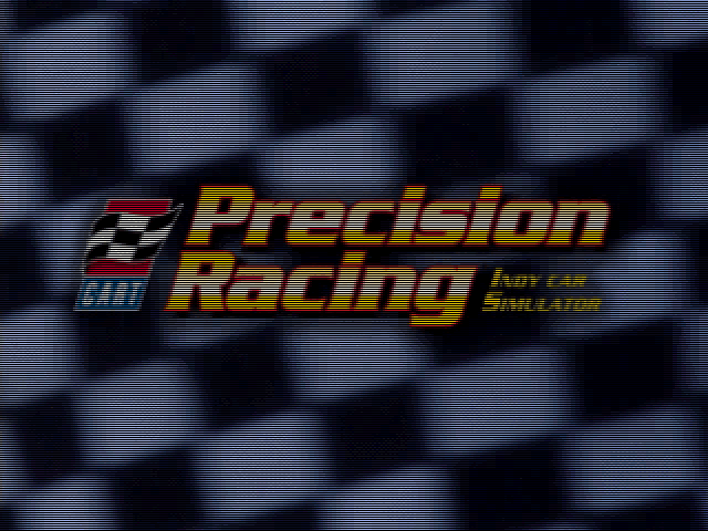 Title screen of CART Precision Racing