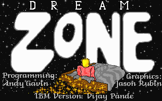 Title screen of Dream Zone