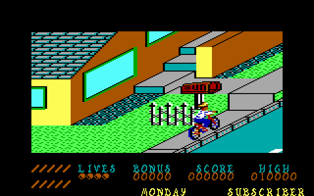 Gameplay of Paperboy