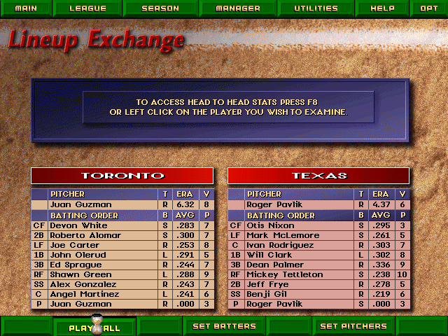 Gameplay of Tony La Russa Baseball 3