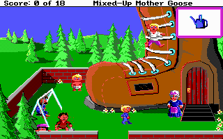 Gameplay of Mixed-Up Mother Goose Enhanced