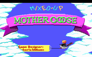 Title screen of Mixed-Up Mother Goose Enhanced