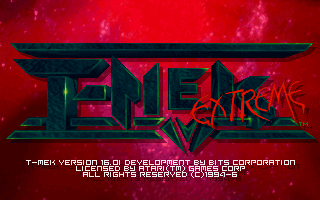 Title screen of T-Mek