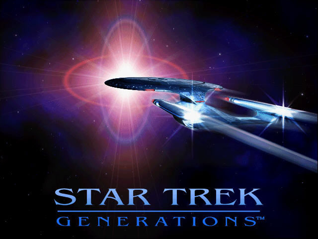 Title screen of Star Trek: Generations