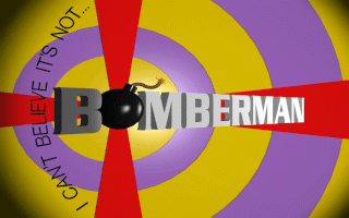 Title screen of I Can't Believe It's Not... Bomberman