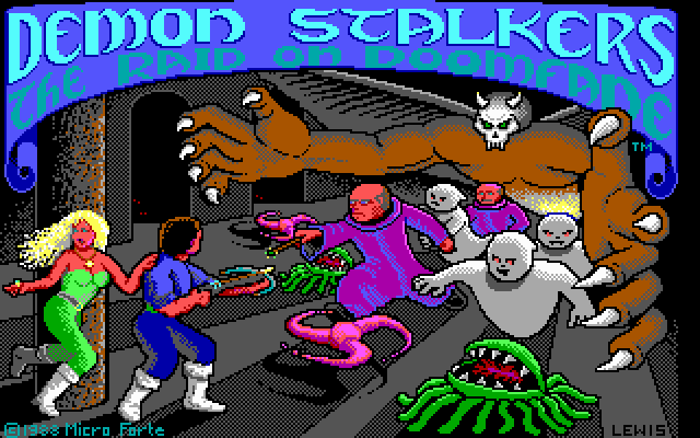 Title screen of Demon Stalkers