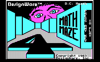 Title screen of Math Maze