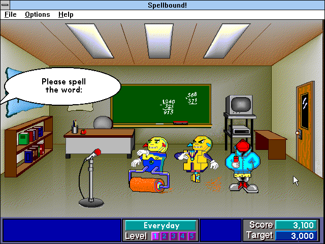 Gameplay of Super Solvers: Spellbound!