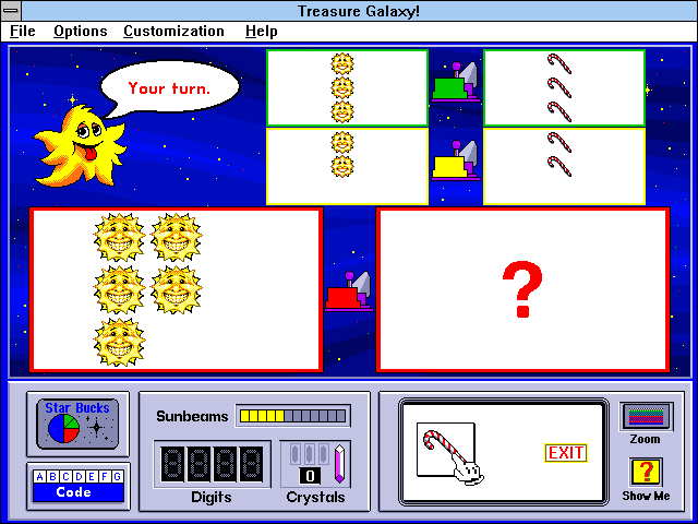 Gameplay of Treasure Galaxy!