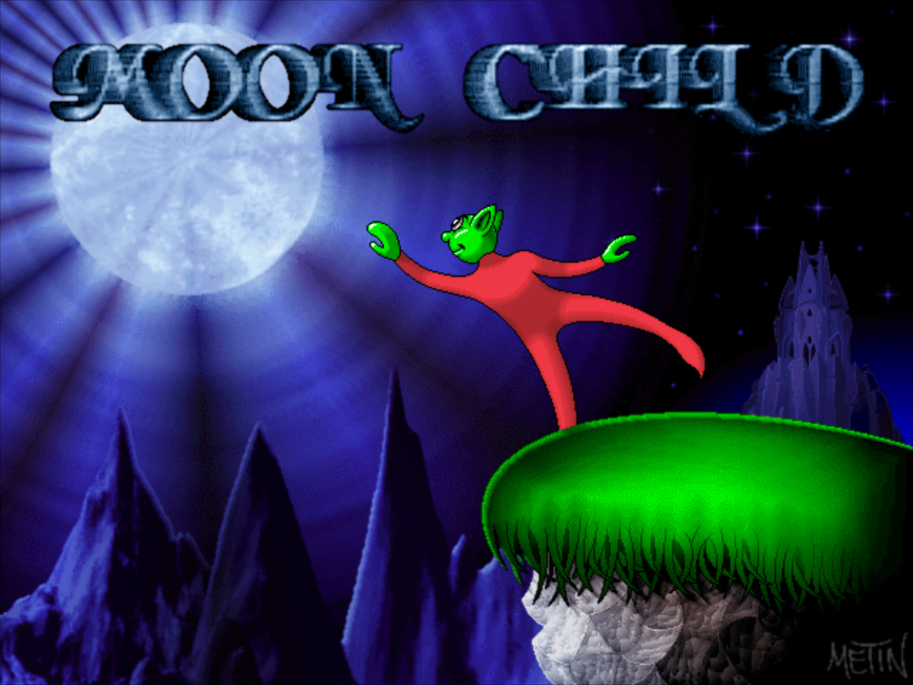 Title screen of Moon Child