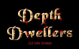 Title screen of Depth Dwellers