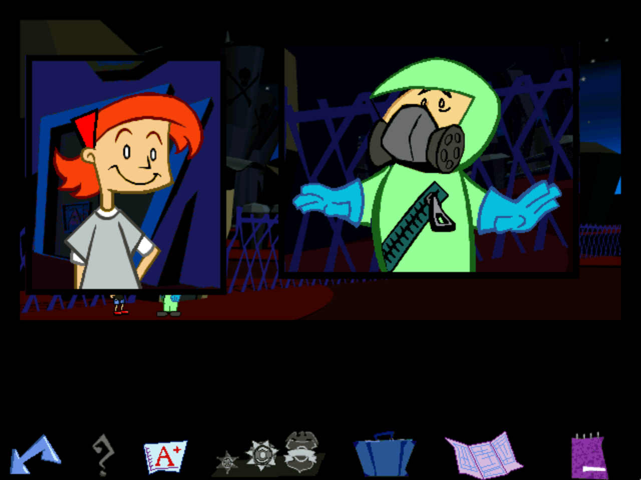 Gameplay of JumpStart Adventures 5th Grade: Jo Hammet, Kid Detective