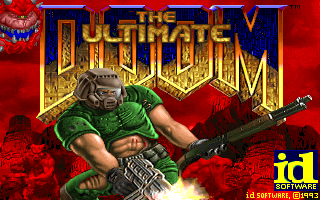 Title screen of The Ultimate DOOM