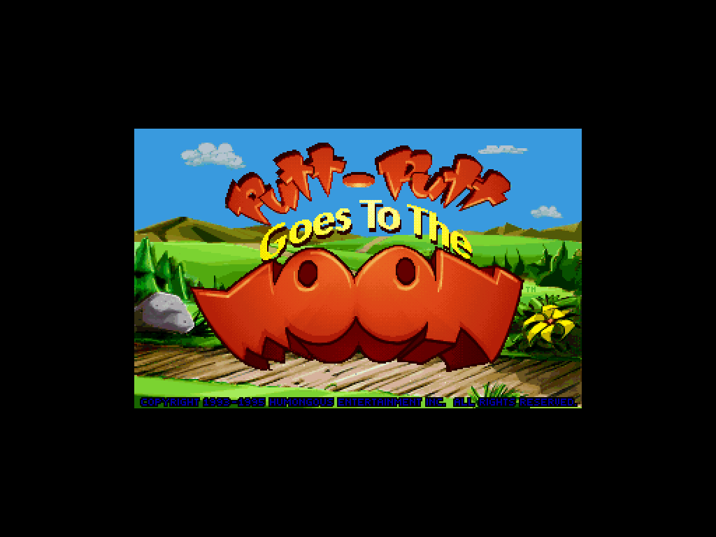Title screen of Putt-Putt Goes to the Moon