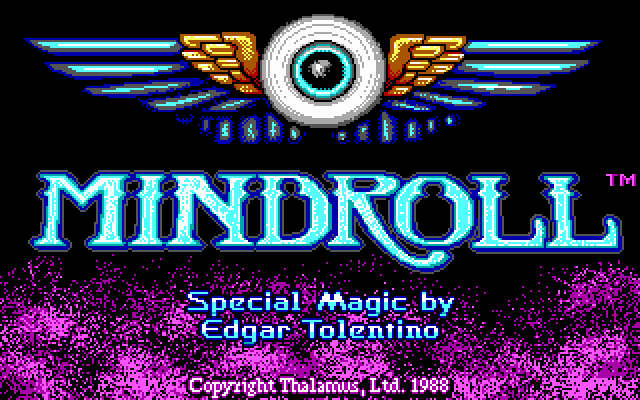 Title screen of Mind-Roll