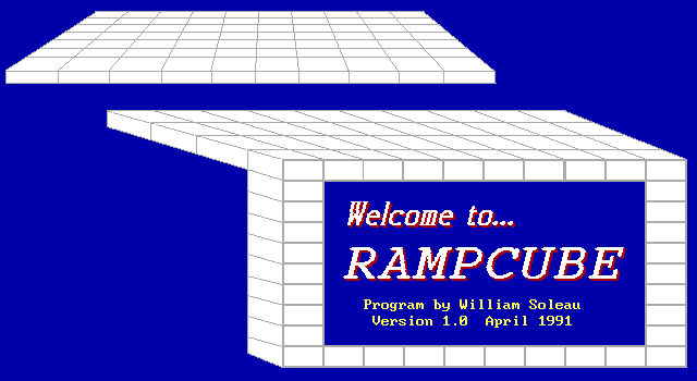 Title screen of Rampcube