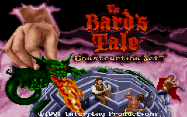 Title screen of The Bard's Tale Construction Set