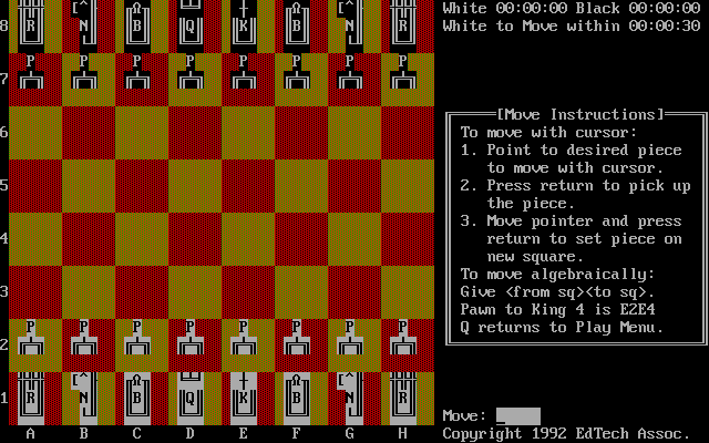 Gameplay of Ed Chess