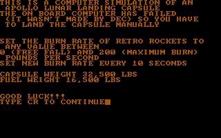 Title screen of Rocket