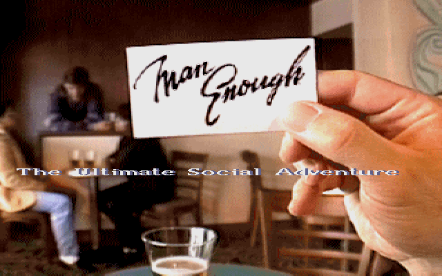 Title screen of Man Enough