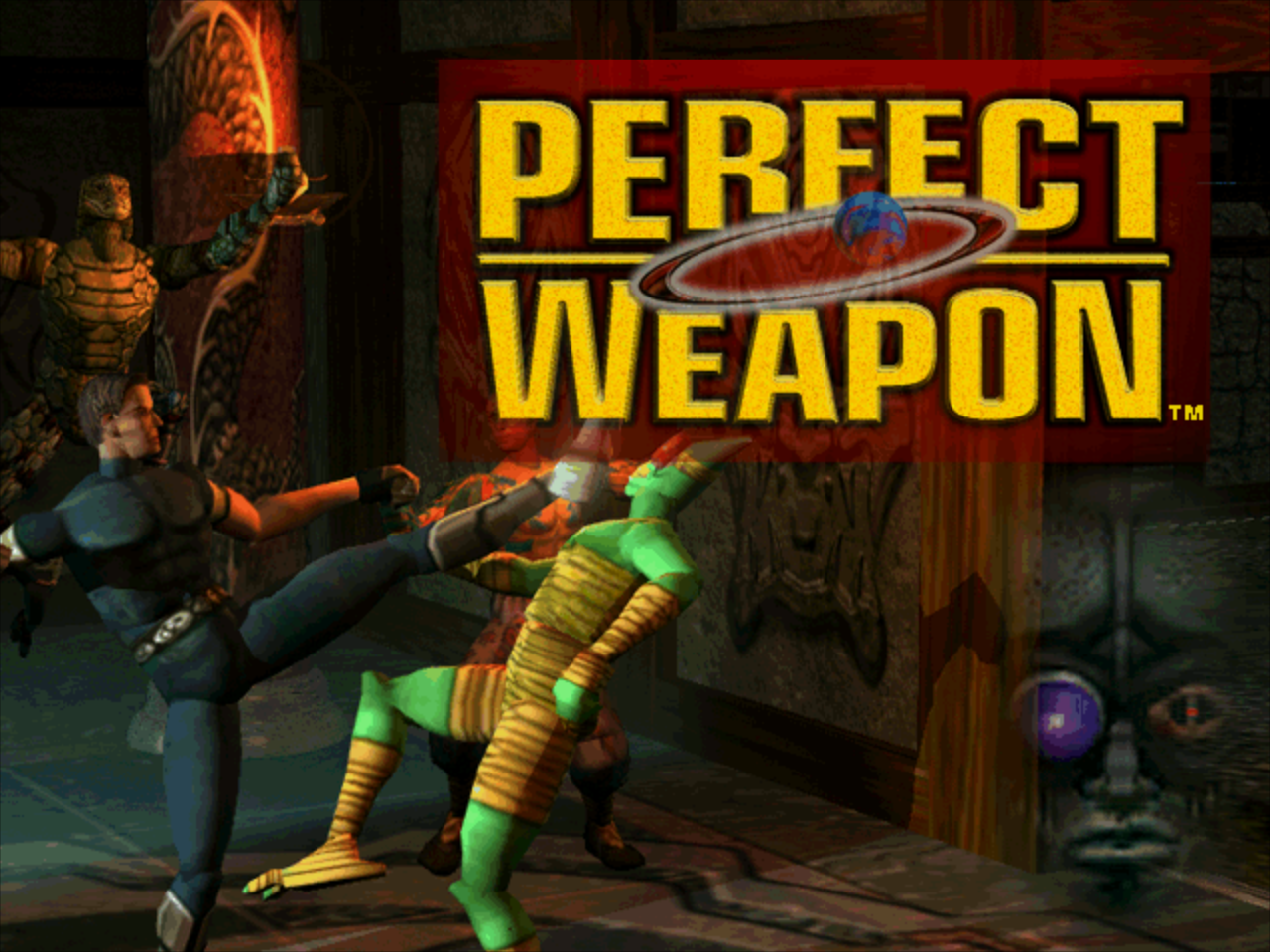 Title screen of Perfect Weapon