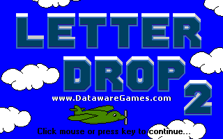 Title screen of Letter Drop 2