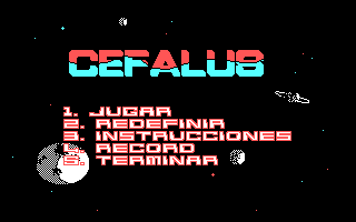 Title screen of Cefalus