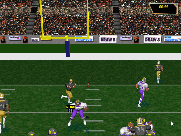 Gameplay of Bradshaw Football '98