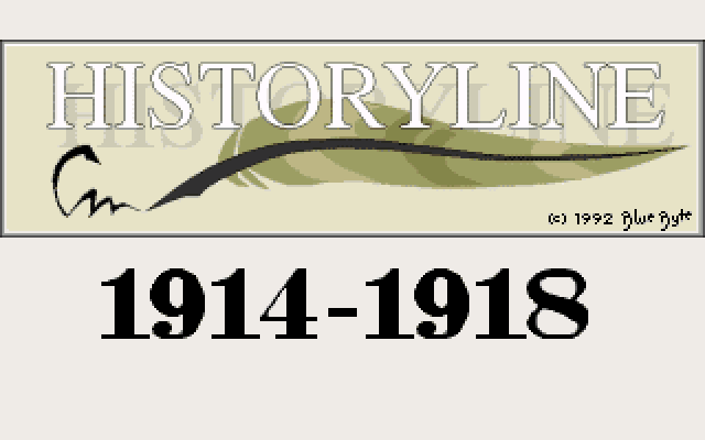 Title screen of The Great War 1914-1918