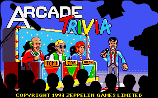 Title screen of Arcade Trivia Quiz