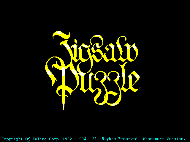 Title screen of Jigsaw Puzzle