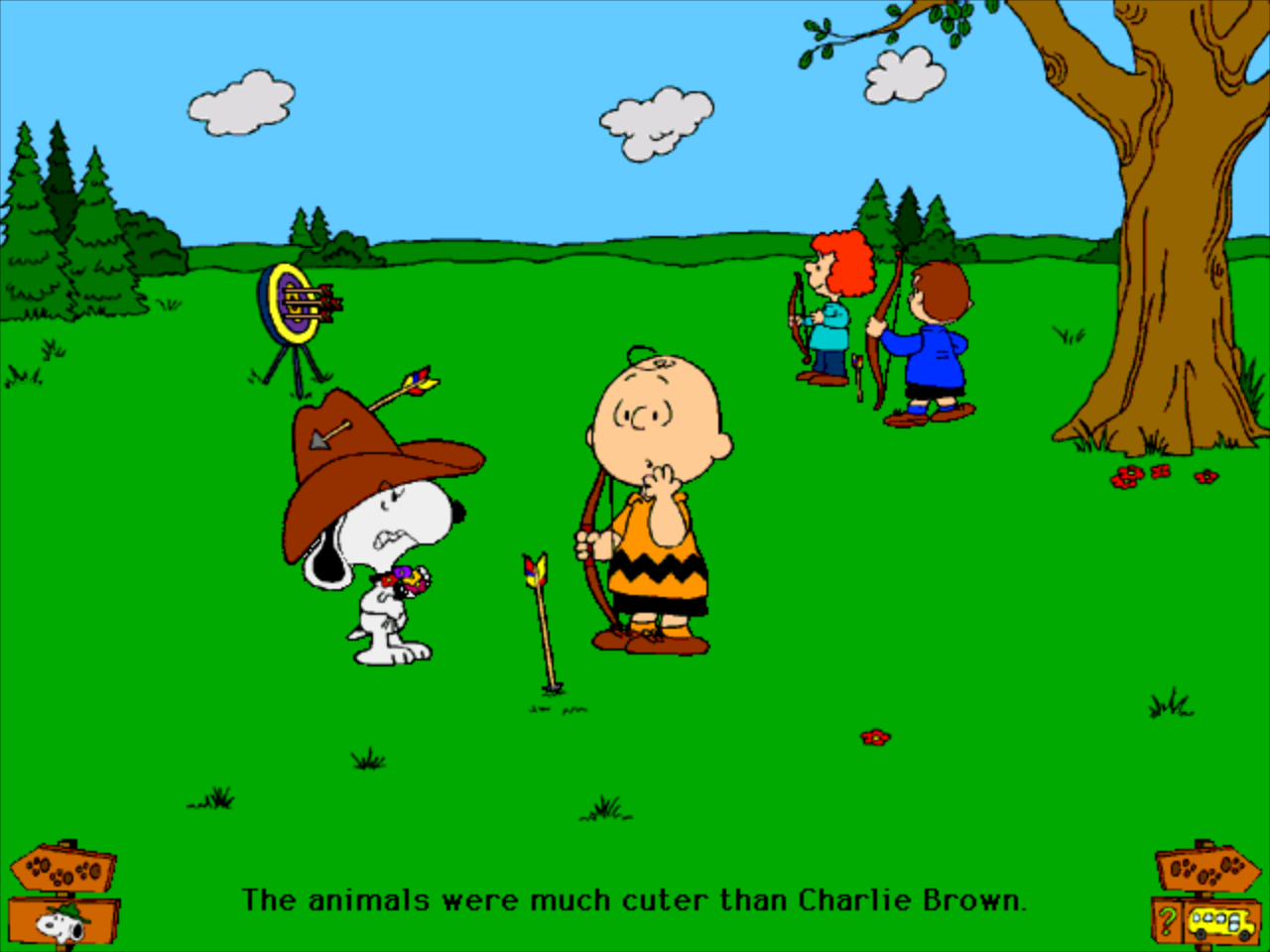 Gameplay of Snoopy's Campfire Stories