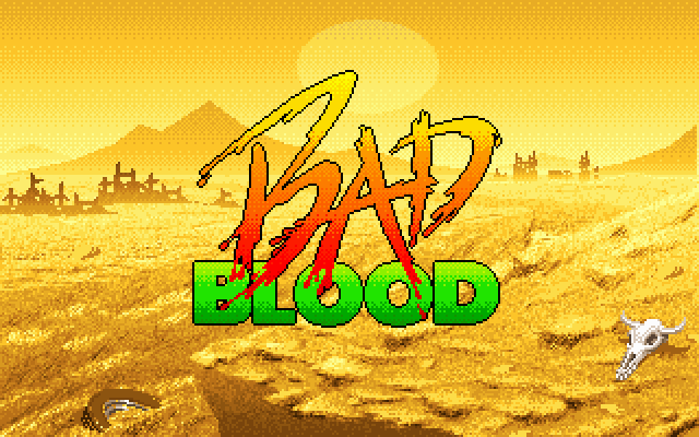 Title screen of Bad Blood