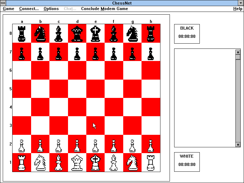Title screen of Chess Net