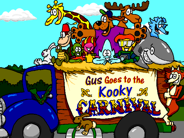 Title screen of Gus Goes to the Kooky Carnival: In Search of Rant
