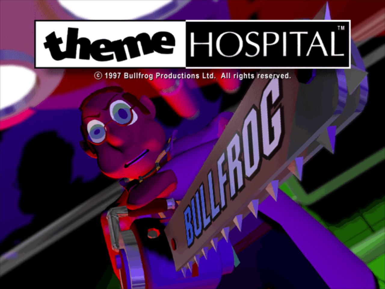 Title screen of Theme Hospital