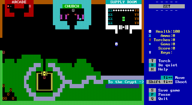 Gameplay of ZZT's Revenge!