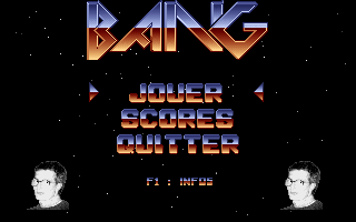 Title screen of Bang