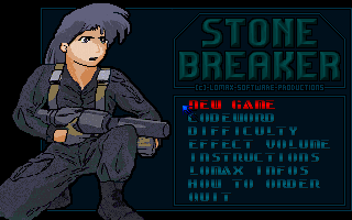Title screen of StoneBreaker