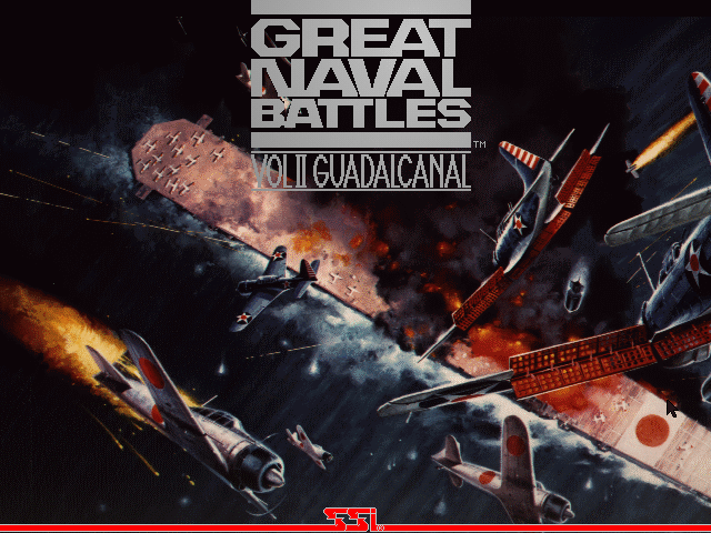Title screen of Great Naval Battles Vol. II: Guadalcanal 1942-43