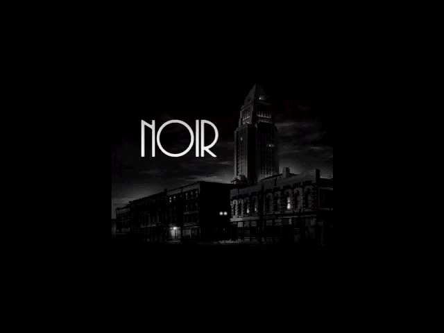 Title screen of Noir: A Shadowy Thriller