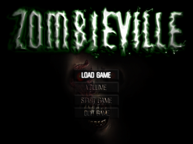 Title screen of Zombieville